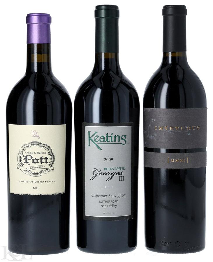2009 & 2011 Keating "Beckstoffer Georges III Vineyard" Checkerboard "Impetuous" & Pott Wine Napa Valley Cabernet Sauvignon Tasting Lot