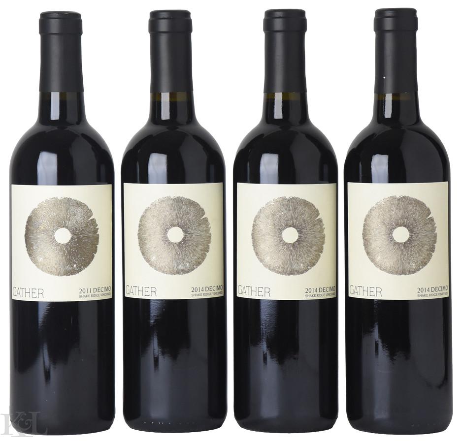 2011 & 2014 Gather "Decimo - Shake Ridge Vineyard" Amador County Tempranillo