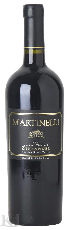 2001 Martinelli "Jackass Vineyard" Russian River Valley Zinfandel