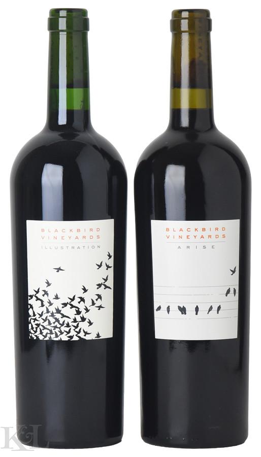 2007 & 2008 Blackbird "Illustration" Napa Valley Bordeaux Blend & "Arise" Napa Valley Red Wine Tasting Lot