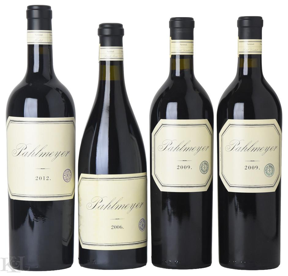 2006, 2009, 2012 Pahlmeyer Sonoma Coast Pinot Noir, "Waters Ranch" Napa Valley Petit Verdot & Napa Valley Merlot Tasting Lot