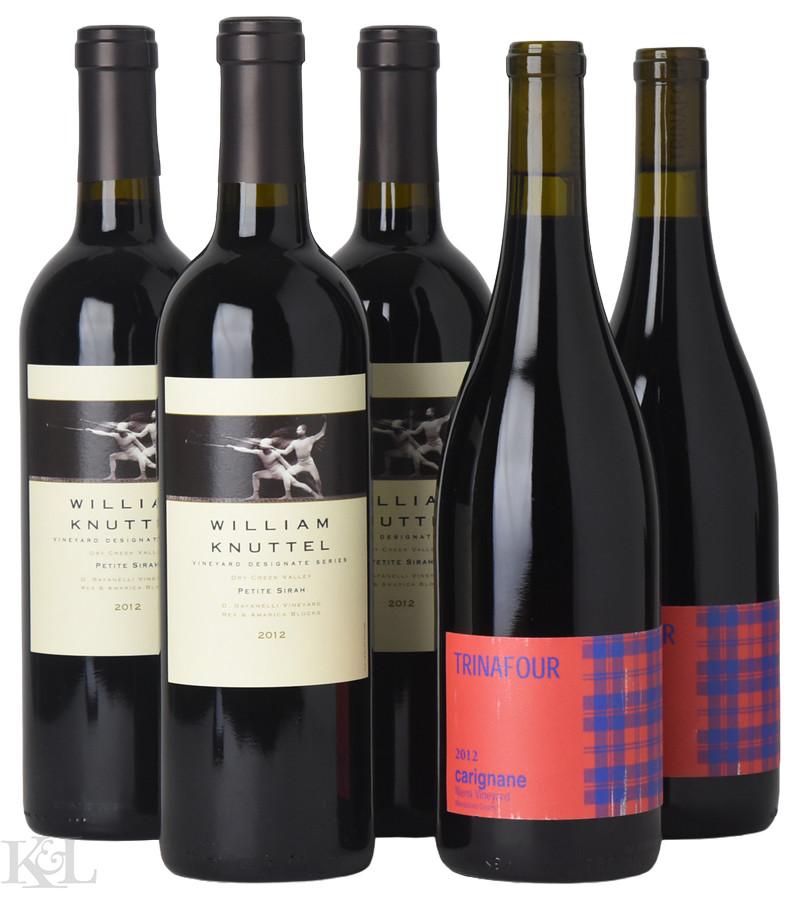 2012 Trinafour "Niemi Vineyard" Mendocino County Carignane & William Knuttel "D.Rafanelli Vineyard - Rex & Amarica Blocks" Dry Creek Valley Pettie Sirah Horizontal