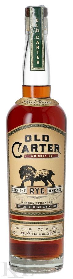 2025 Old Carter Whiskey Co. "Very Small Batch OC-1" Barrel Strength Small Batch Straight Rye Whiskey
