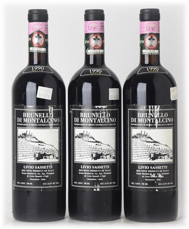 1990 Livio Sassetti "Pertimali" Brunello di Montalcino