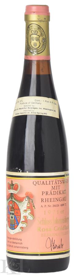 1971 Schloss Johannisberger "Rosa-Goldlack" Riesling Beerenauslese