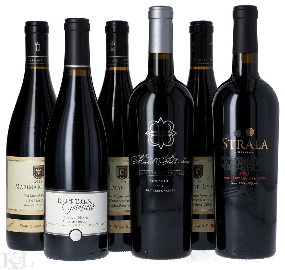 2015, 2016, 2019 2015, 2016 & 2019 Strala, Michel-Schlumberger, Dutton Goldfield & Marimar Estate Red Blend Tasting Lot
