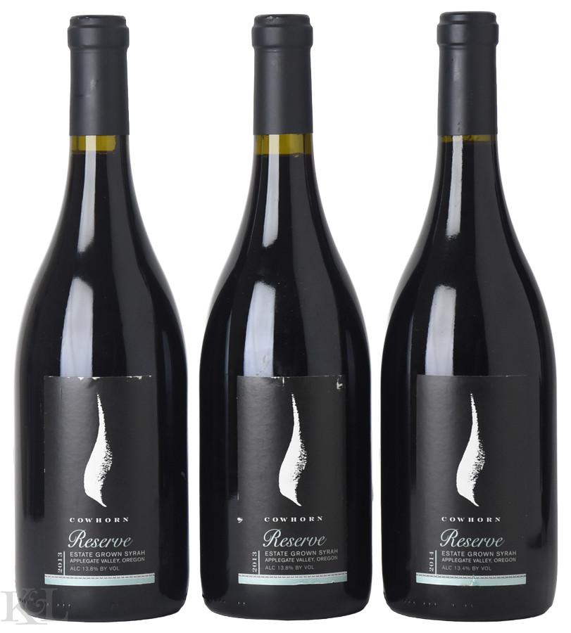 2013-2014 Cowhorn "Reserve" Applegate Valley Oregon Syrah Vertical