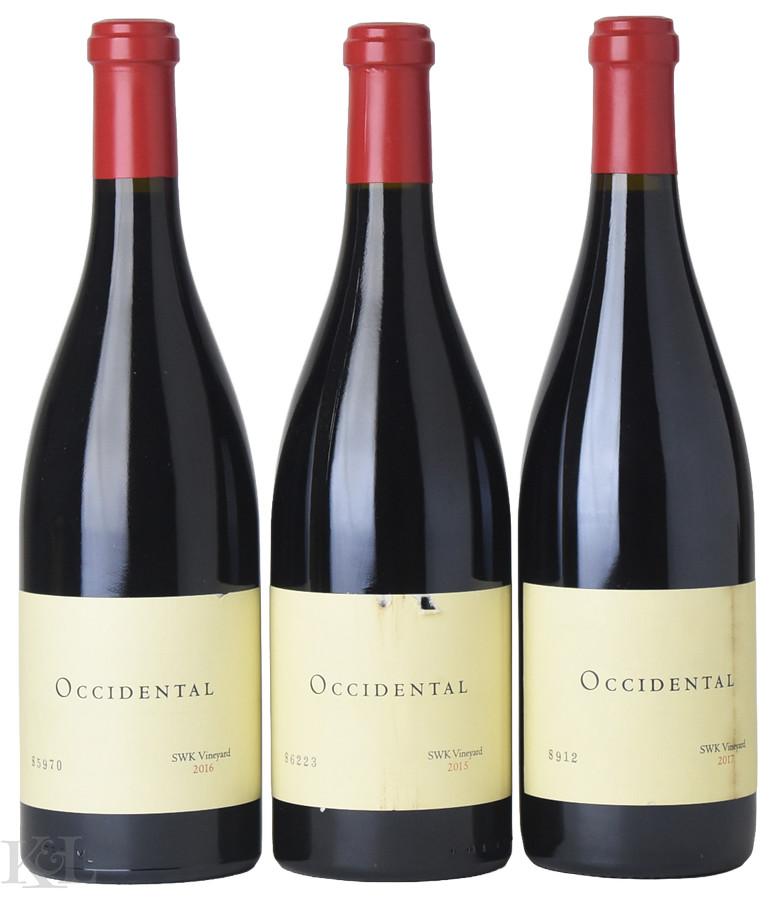 2015-2017 Occidental "SWK Vineyard" Sonoma Coast Pinot Noir Vertical