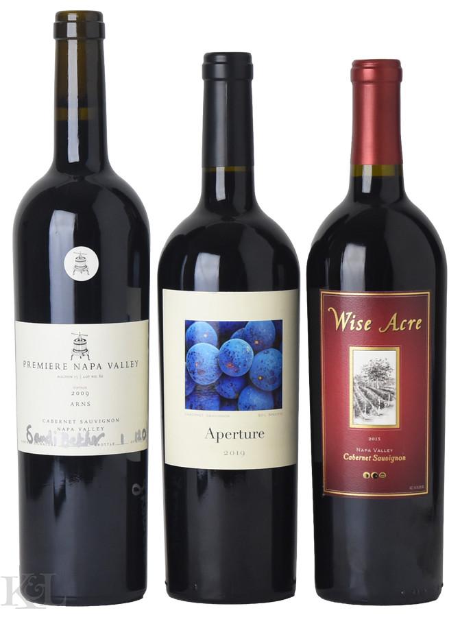 2009, 2013, 2019 Napa &  Sonoma County Cabernet Sauvignon Tasting Lot