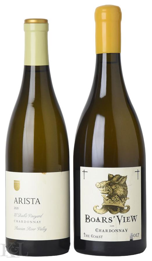 2017 & 2020 Schrader "Boars' View" & Arista  Chardonnay Tasting Lot