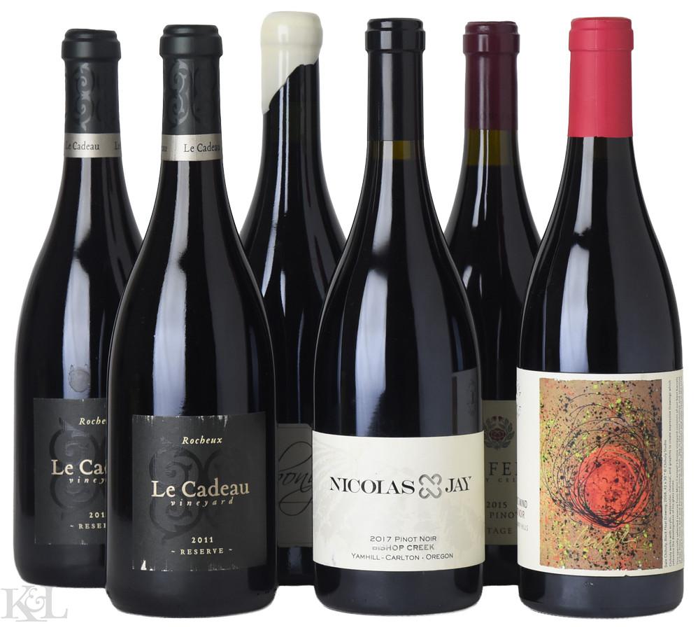 Assorted Ebony Le Cadeau Goodfellow Nicolas-Jay Lingua Franca Pinot Noir Tasting Lot