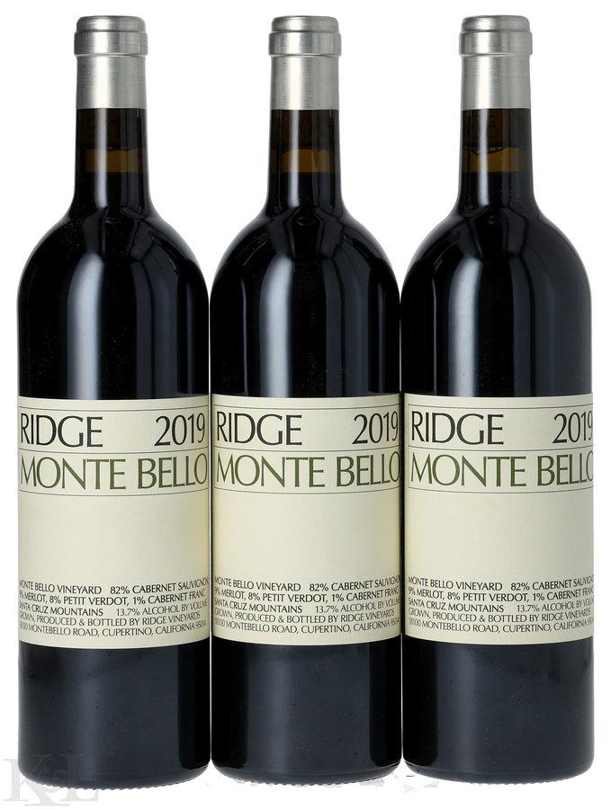 2019 Ridge Vineyards "Monte Bello" Santa Cruz Mountains Cabernet Sauvignon
