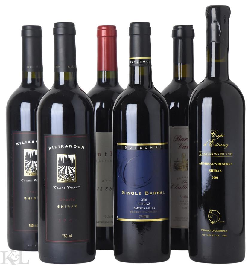 2001 Barton Vale, Cape d'Estaing, Dutschke Fonthill & Kilikanoon  Shiraz Horizontal
