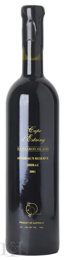 2001 Cape d'Estaing "Admiral's Reserve" Shiraz Kangaroo Island South Australia