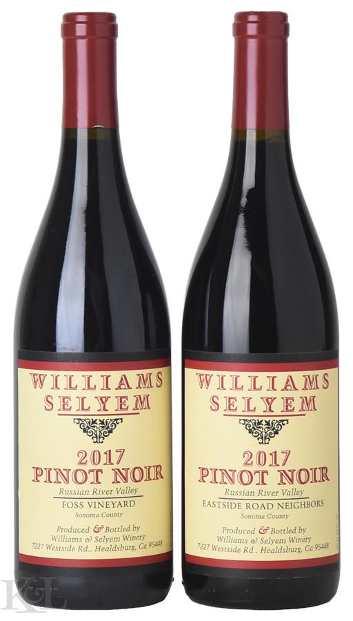 2017 Williams Selyem "Eastside Road Neighbors" Russian River Valley Pinot Noir
Williams Selyem "Foss Vineyard" Russian River Valley Pinot Noir Horizontal