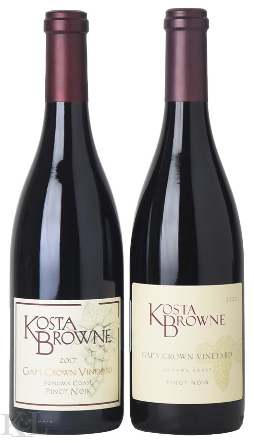 2017 & 2020 Kosta Browne "Gap's Crown Vineyard" Sonoma Coast Pinot Noir