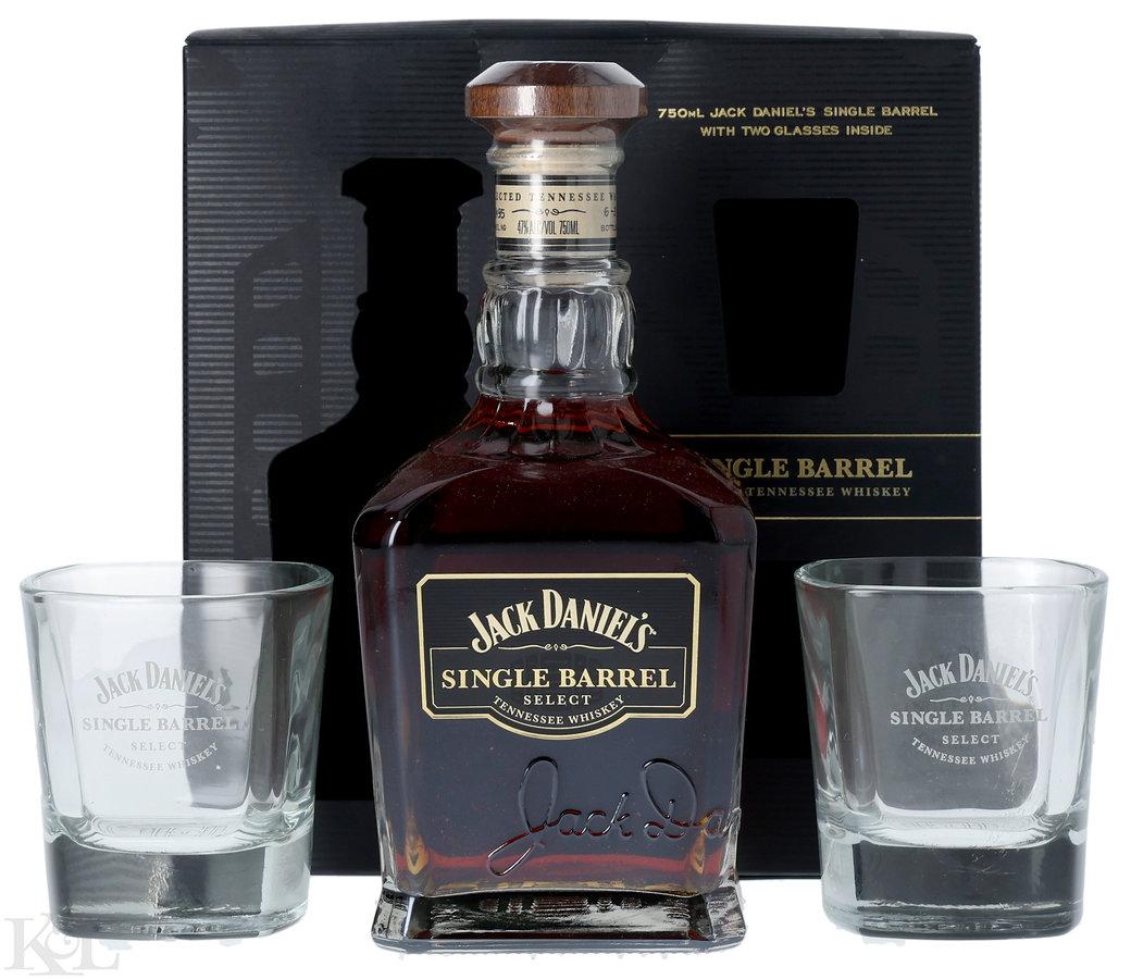 NV Jack Daniel's "Single Barrel Select Gift Set" Tennessee Straight Whiskey (Set w/ Glass)