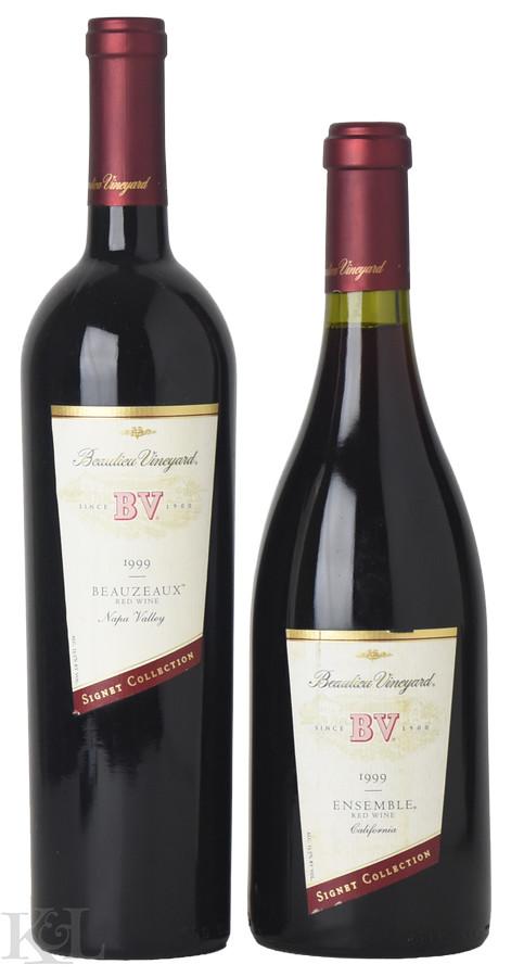 1999 Beaulieu Vineyard "Ensemble" Napa Valley Rhone Blend & "Signet Collection Beauzeaux" Napa Valley Red Blend Horizontal