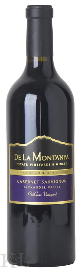 2003 De La Montanya "RedGrav Vineyard" Alexander Valley Cabernet Sauvignon