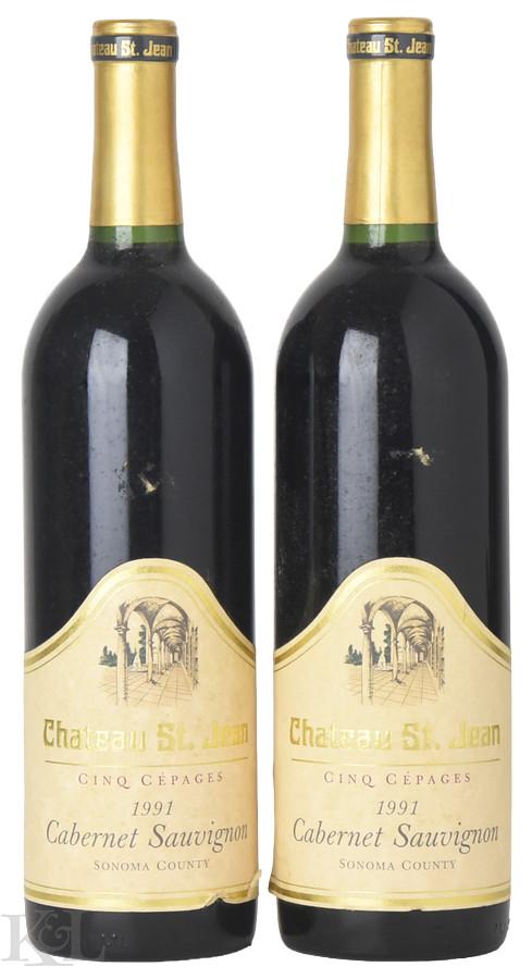 1991 Chateau St. Jean "Cinq Cépages" Sonoma County Cabernet Sauvignon