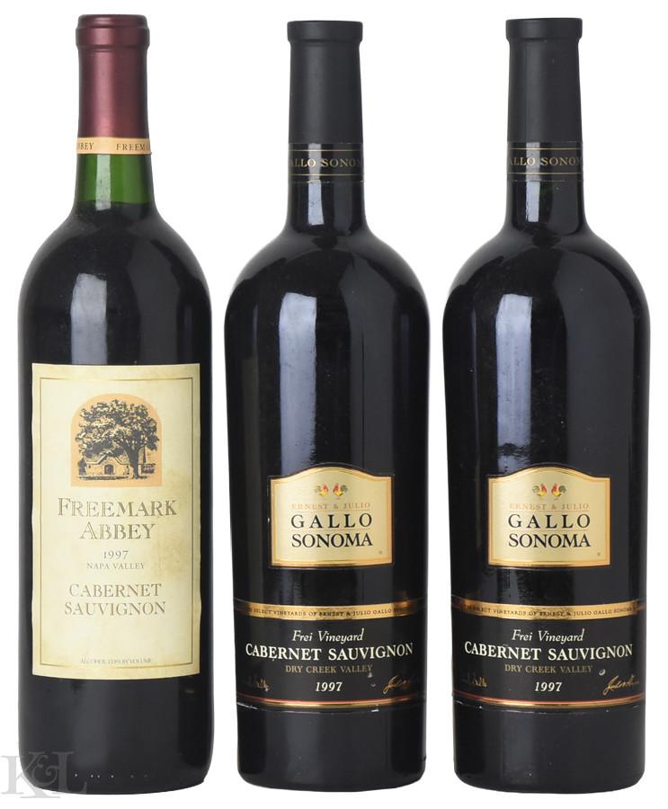 1997 California Cabernet Sauvignon Horizontal Tasting Lot — Freemark Abbey Napa Valley & Gallo Sonoma "Frei Ranch" Dry Creek Valley