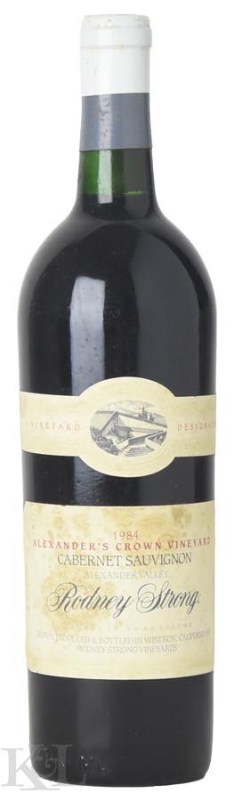 1984 Rodney Strong "Alexander's Crown" Alexander Valley Cabernet Sauvignon