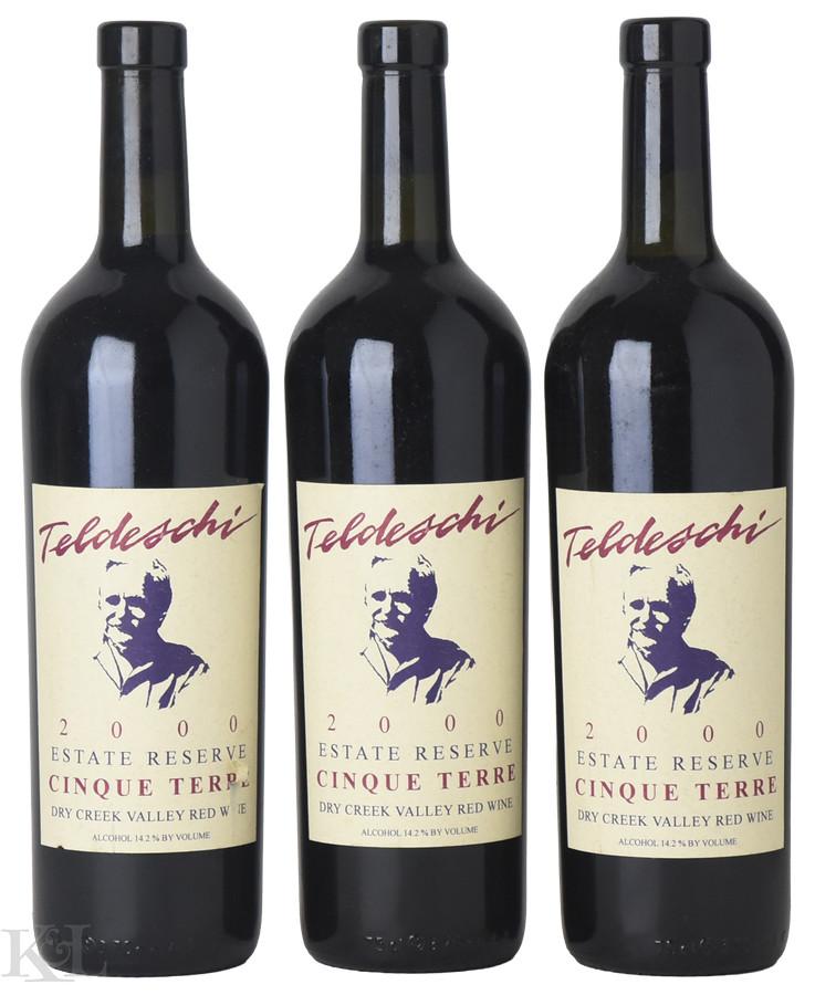 2000 Teldeschi "Cinque Terre - Estate Reserve" Dry Creek Valley Red Blend