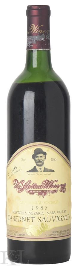 1985 V. Sattui "Preston Vineyard" Napa Valley Cabernet Sauvignon