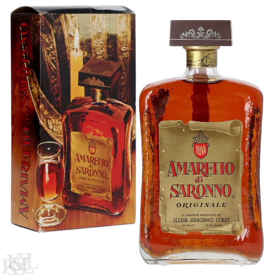 Illva Amaretto di Saronno Originale Liqueur (23/32 Quart) (1977-1982)