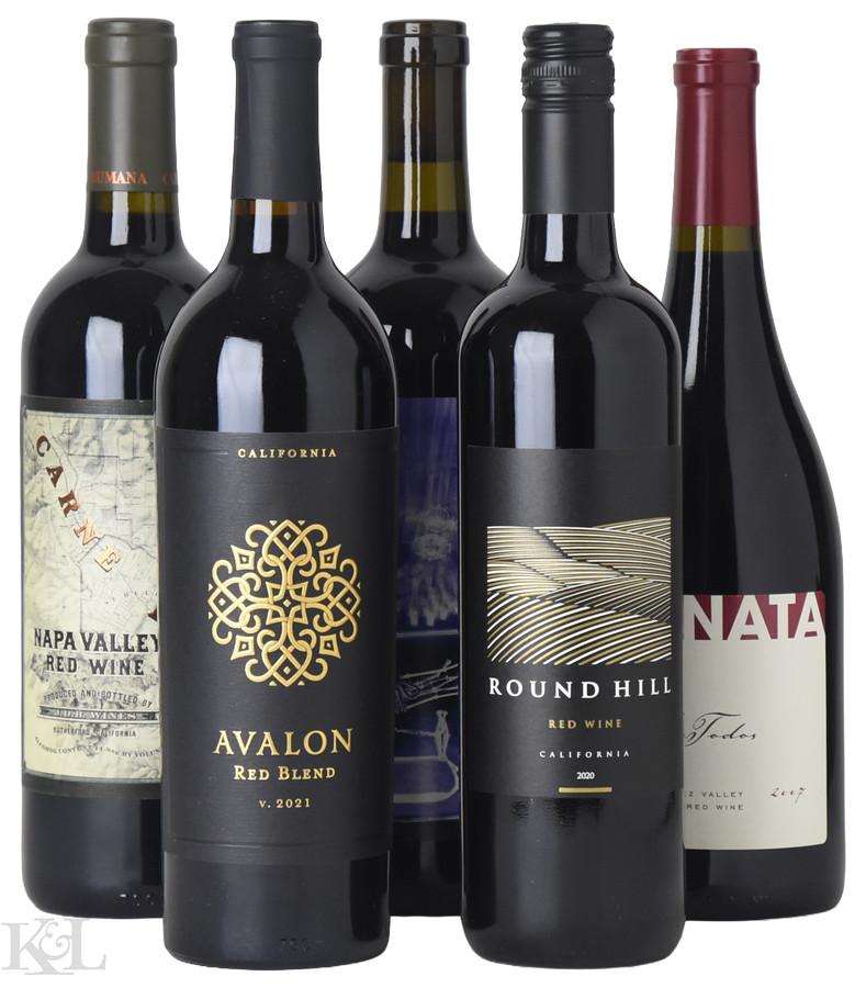 Assorted Jonata, Carne Humana, Bootleg, Round Hill & Avalon California Red Blend Tasting Lot