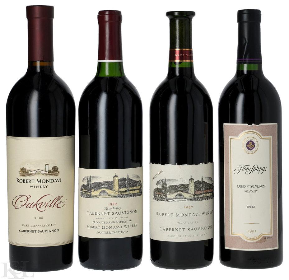 Assorted Robert Mondavi & Flora Springs Cabernet Sauvignon Tasting Lot
