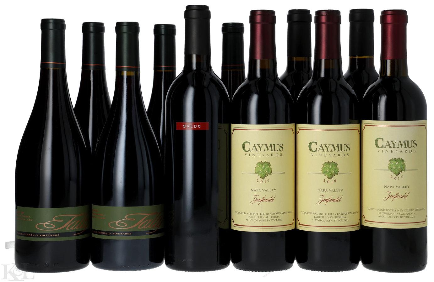 Assorted Caymus,The Prisoner Wine Company , Talty & Prisoner Wine Company California Zinfandel Tasting Lot