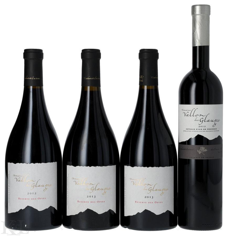 2012 & 2013 2012 & 2013 Domaine Vallon des Glauges Coteaux d'Aix en Provence Rouge Tasting Lot