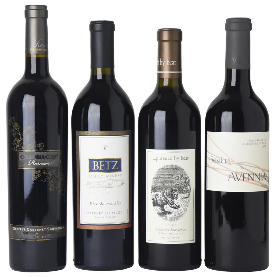 2007, 2010, 2018 Mixed Columbia Valley Cabernet Sauvignon Tasting Lot
