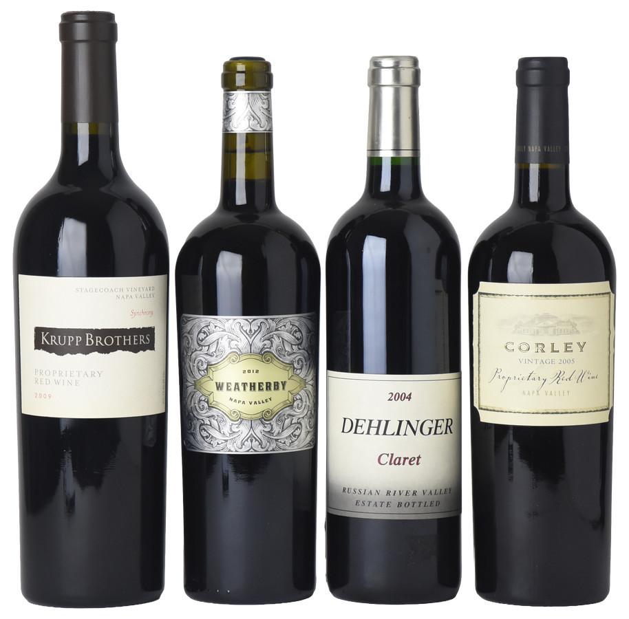 Assorted Napa Valley & Russian River Valley Red Blend Collection Tasting Lot