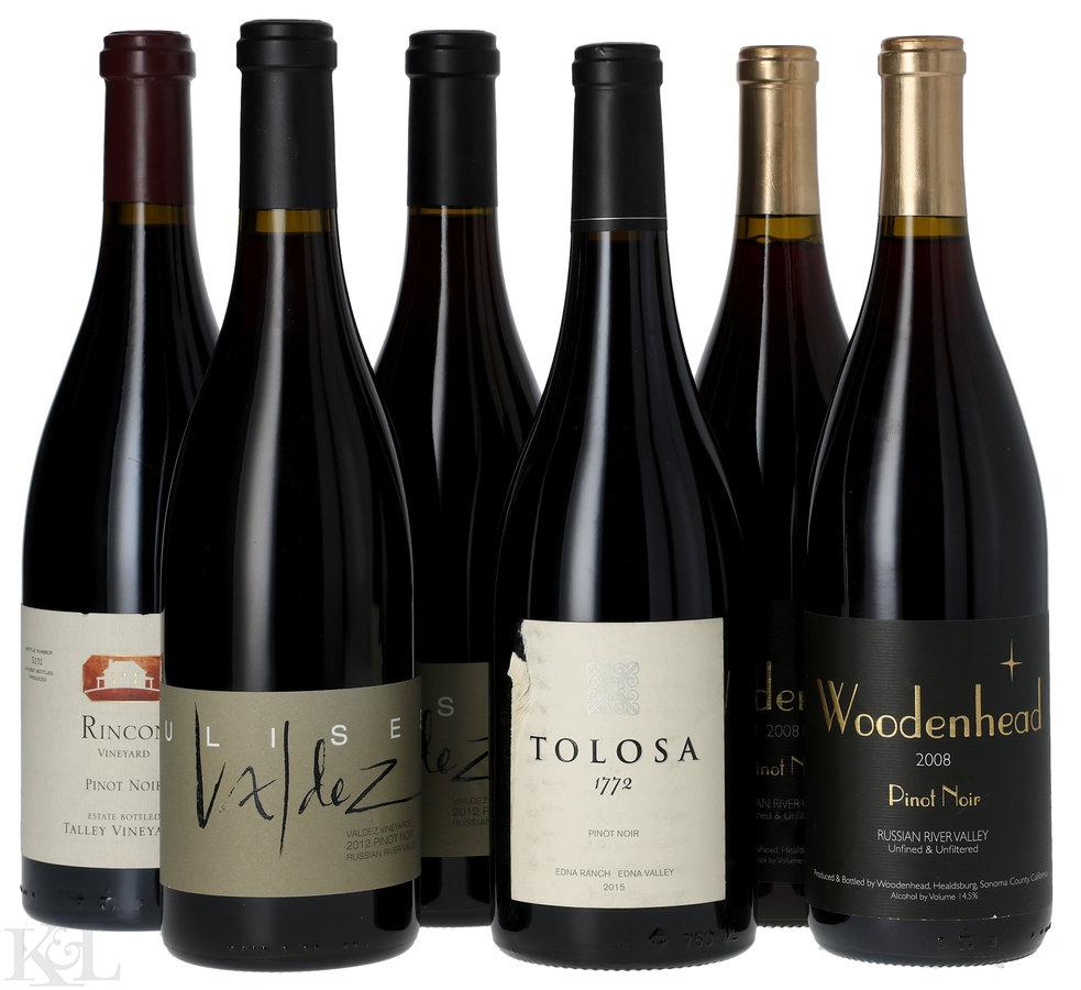 Assorted California Pinot Noir Tasting Lot