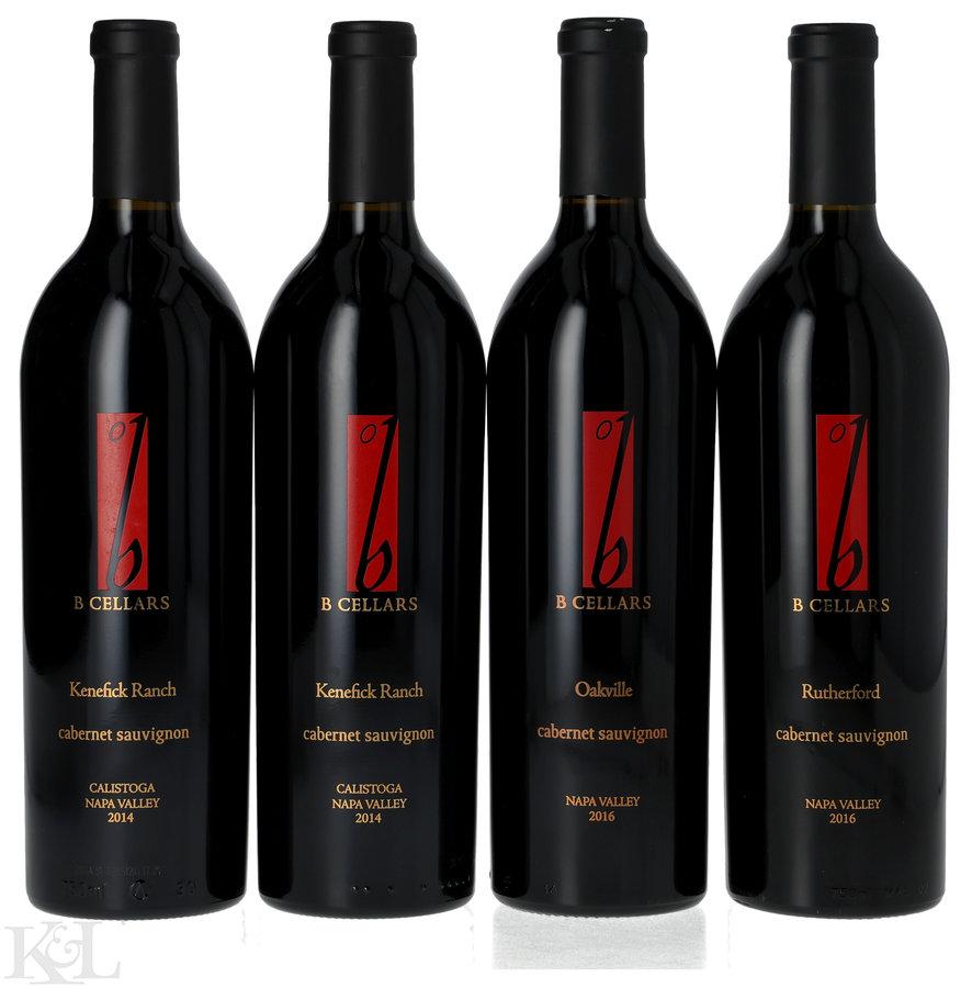 2014 & 2016 B Cellars "Kenefick Ranch" Calistoga Cabernet Sauvignon, Oakville Cabernet Sauvignon & Rutherford Cabernet Sauvignon Tasting Lot