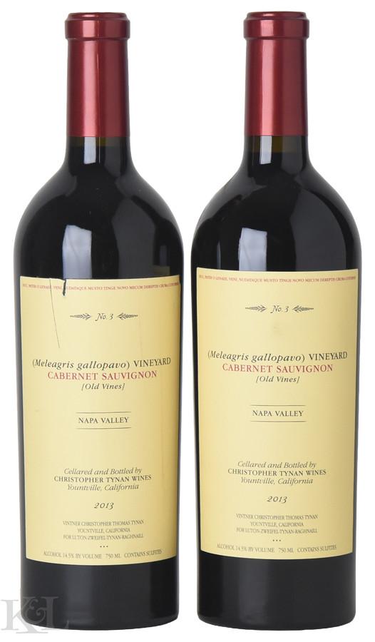 2013 Christopher Tynan Wines "Meleagris Gallopavo Vineyard" Napa Valley Cabernet Sauvignon