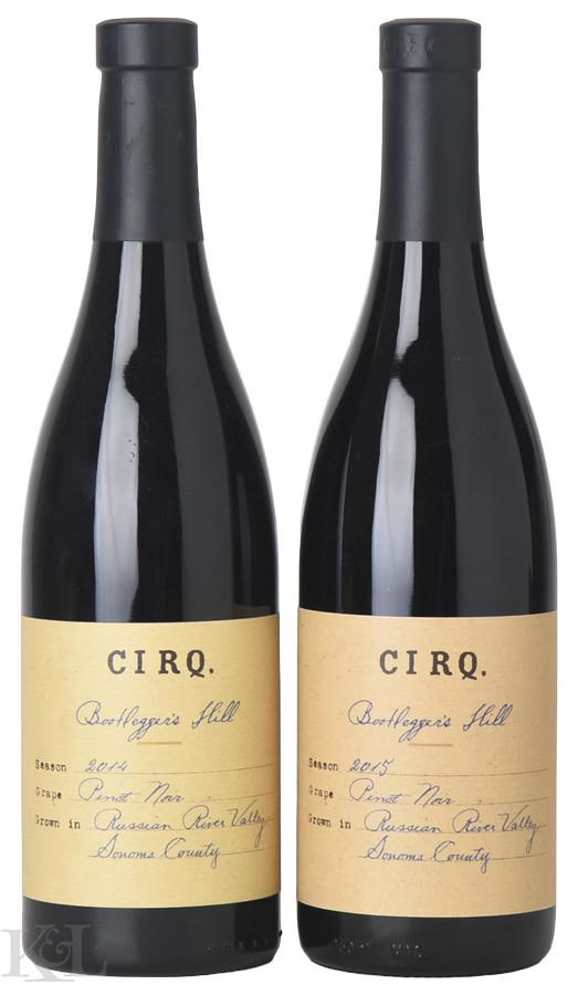 2014-2015 Cirq "Bootlegger's Hill" Russian River Valley Pinot Noir Vertical