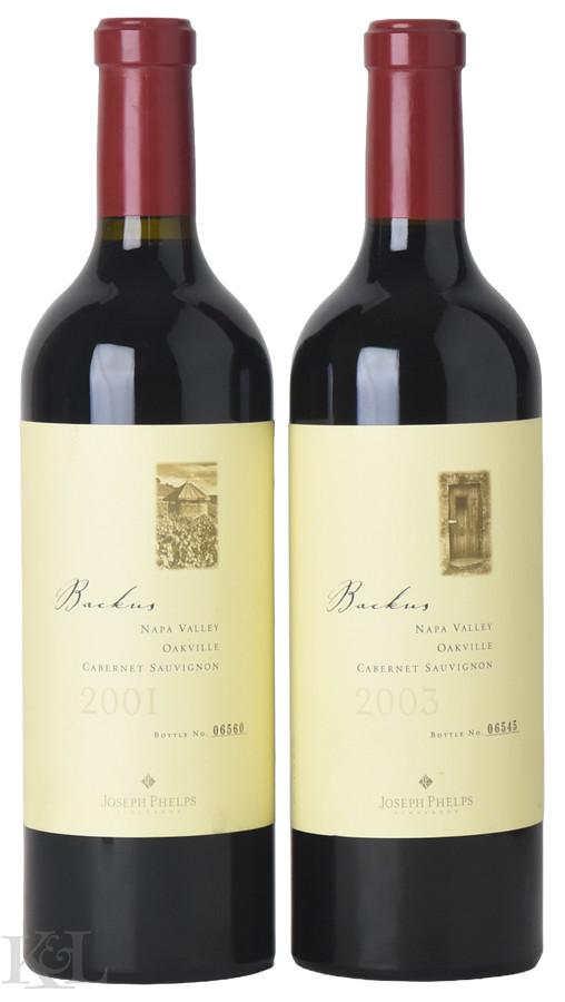 2001 & 2003 Joseph Phelps "Backus" Oakville Cabernet Sauvignon