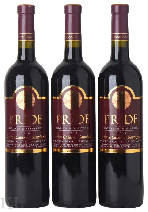 2010 Pride Mountain "Reserve" Sonoma-Napa Counties Cabernet Sauvignon