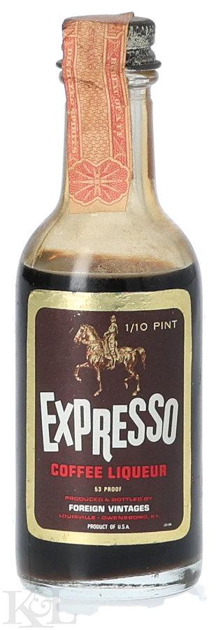 Foreign Vintages Expresso Coffee Liqueur Mini (1/10 Pint) (1983-1985)