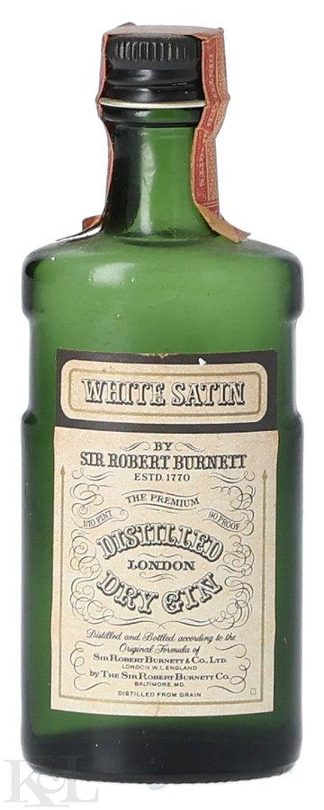 Sir Robert Burnett "White Satin" Distilled London Dry Gin Mini (1/10 Pint) (1944-1960)