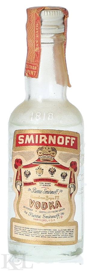 Smirnoff Vodka Mini (1/10 Pint) (1944-1960)