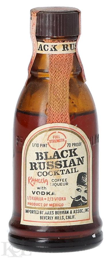 Black Russian Cocktail Mini (1/10 Pint) (1944-1960)