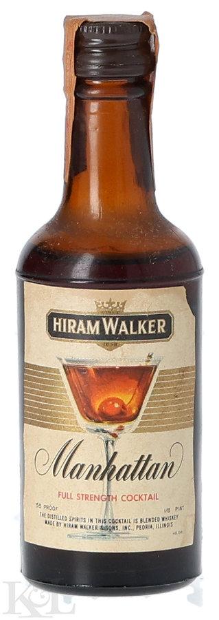 Hiram Walker Manhattan Cocktail Mini (1/8 Pint) (1944-1960)
