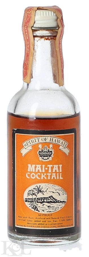 Spirit of Hawaii Mai Tai Cocktail Mini (1/10 Pint) (1983-1985)