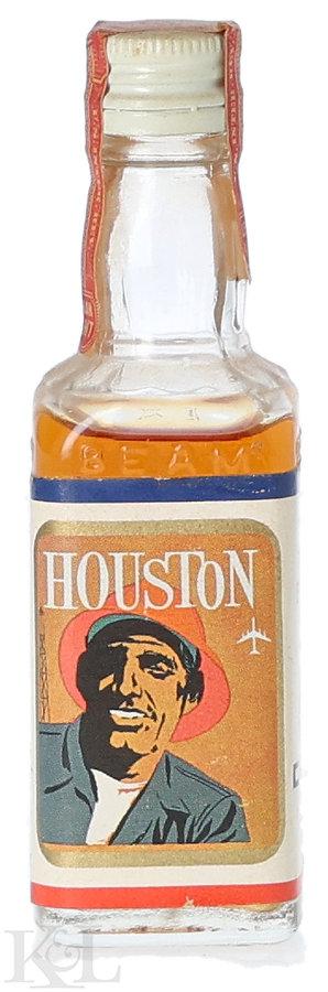Jim Beam "Beam's Choice" Kentucky Straight Bourbon Whiskey Mini (1/10 Pint) (Delta Airlines - Houston) (1944-1960)