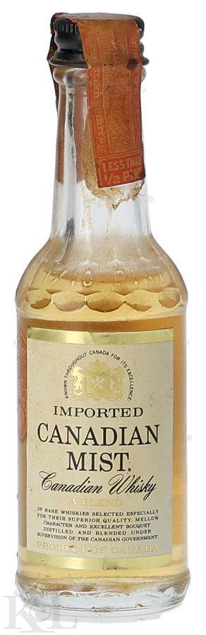 Canadian Mist 2 Year Old Blended Scotch Whisky Mini (1/10 Pint) (1944-1960)