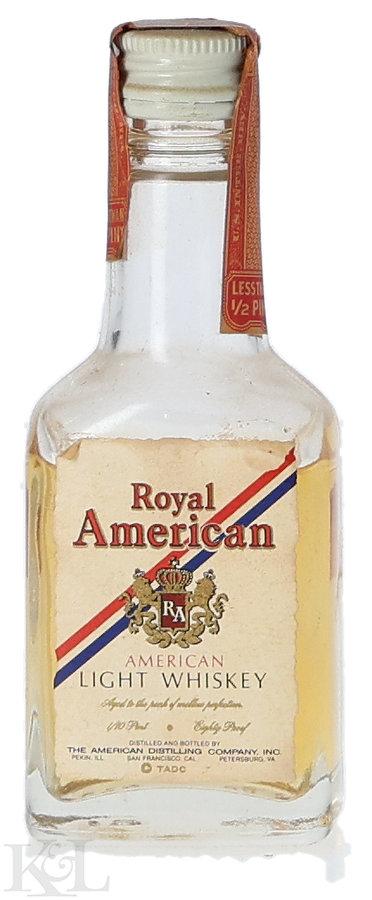 Royal American Light Whiskey Mini (1/10 Pint) (1944-1960)